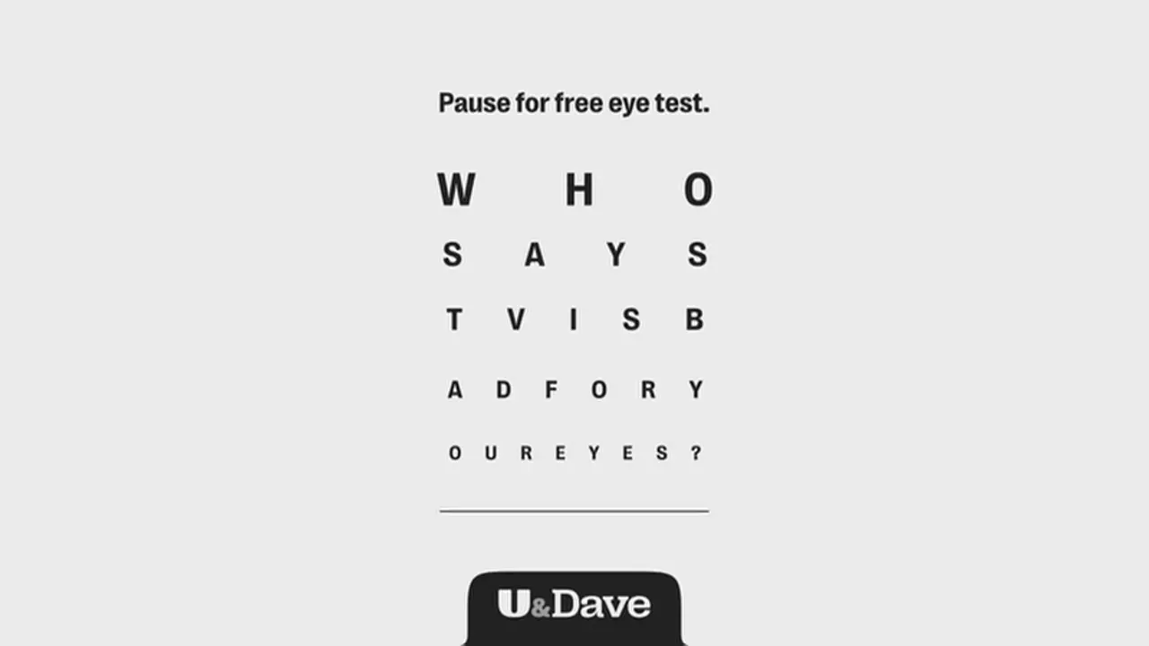 Thumbnail image for U&Dave (Break - Eye Test)  - 2024